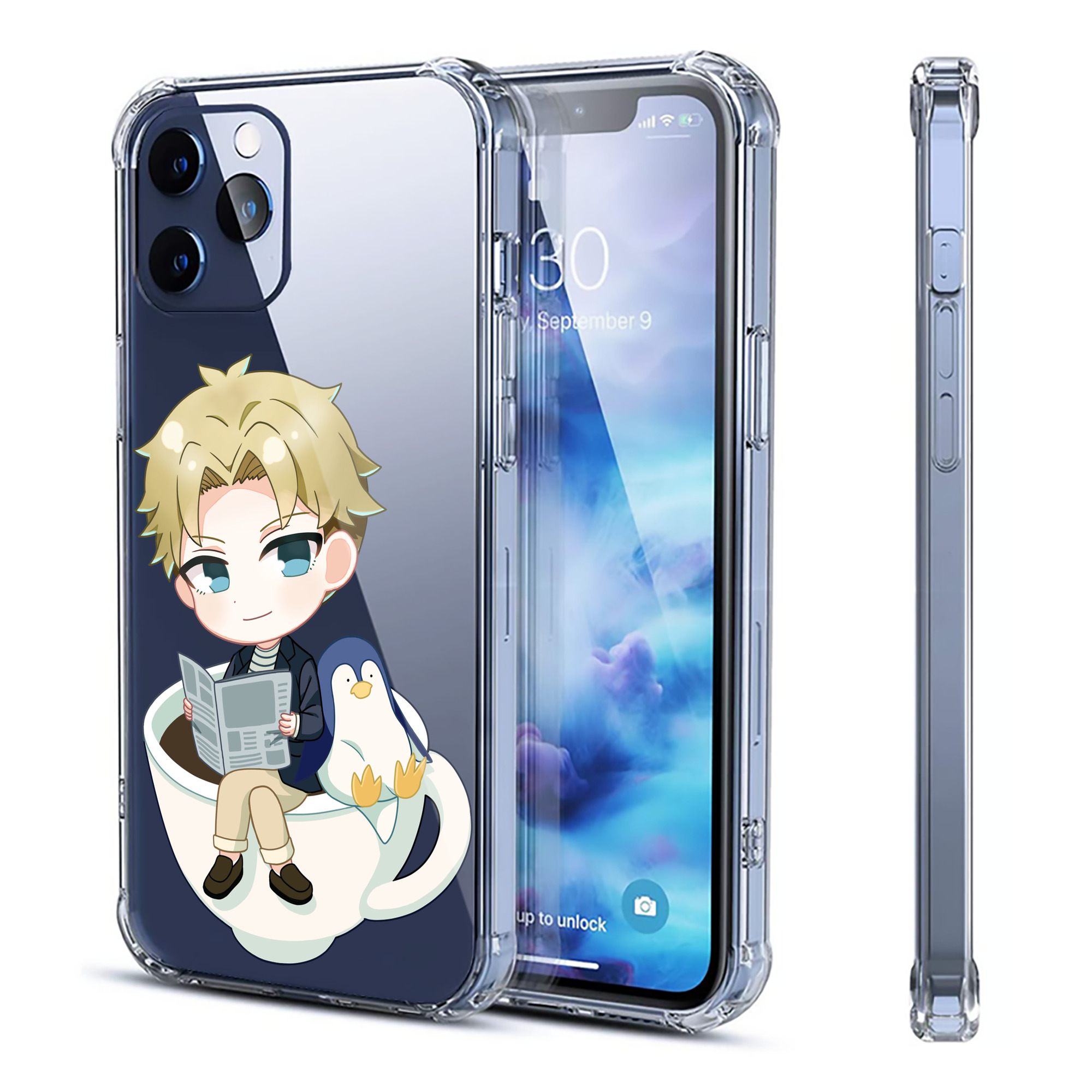 （画像用） SPY×FAMILY间谍家家酒 【iPhone 12シリーズ対応】透明スマホケース（クリアソフトケース）